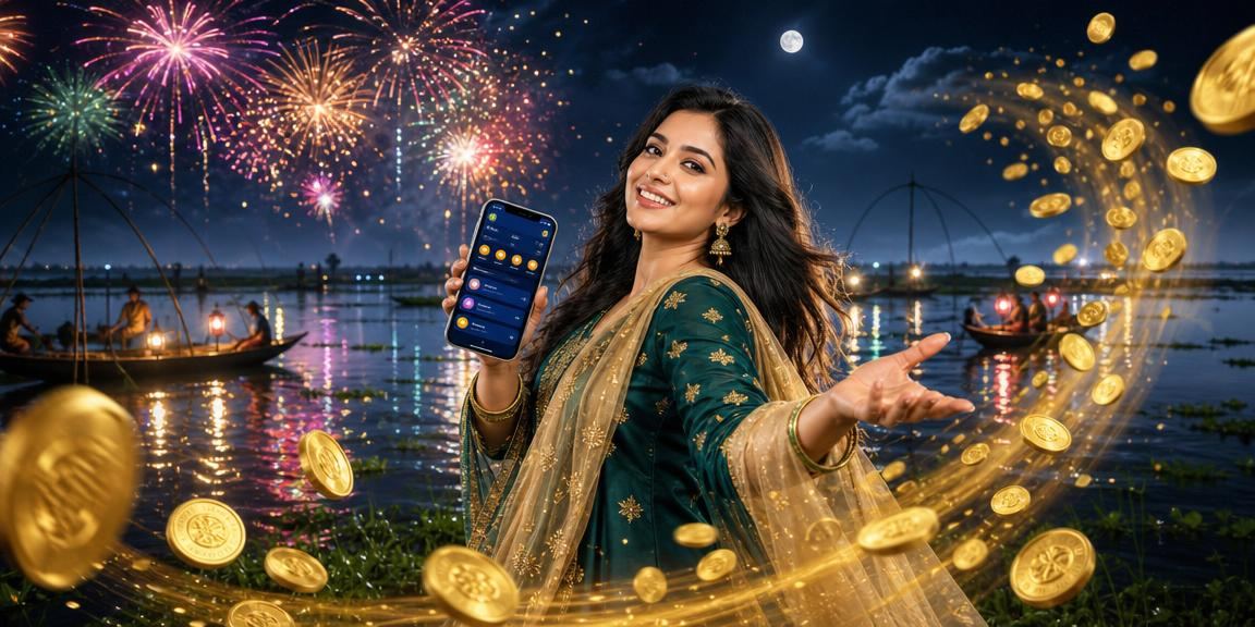 বাংলাদেশি একজন মডেল রামি গেম খেলতে খেলতে মোবাইল পেমেন্ট করছেন