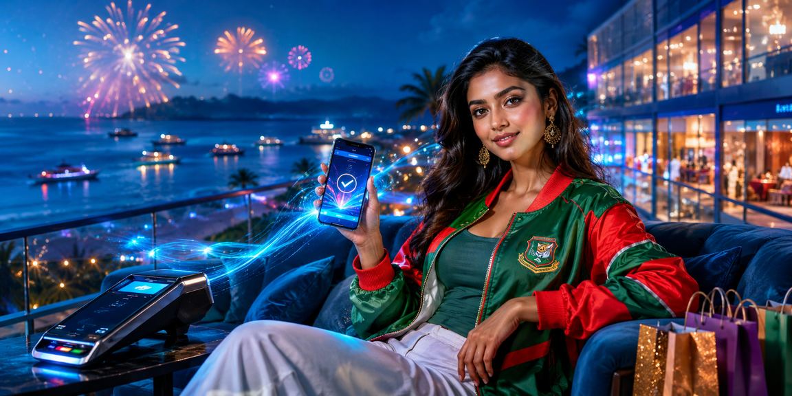 সেন্ট মার্টিন দ্বীপে একজন বাংলাদেশি মডেল ক্রিকেট বেটিং করছেন