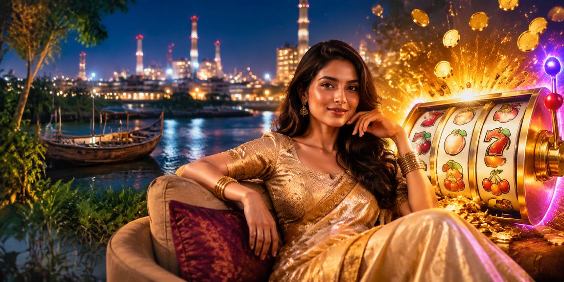 সুন্দরবন এলাকার একজন ব্যবহারকারী মোবাইলে স্লট গেম উপভোগ করছেন